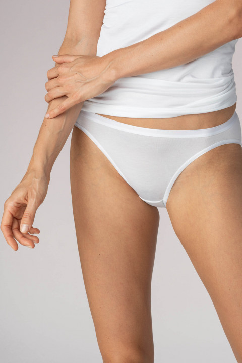 Neu Weiß Damen Slip Unterhose Unterwäsche natur BW Schlüpfer Gr 36 38 40 42 44