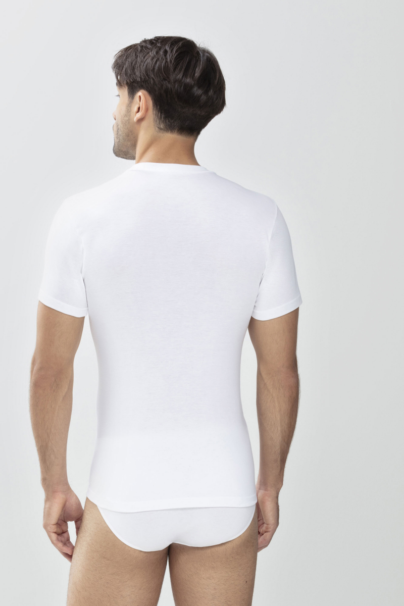 Olympia Shirt Halbarm Serie Noblesse 2803 Mey Herren T-Shirt Unterhemd aus supergekämmter peruanischer Pima-Baumwolle
