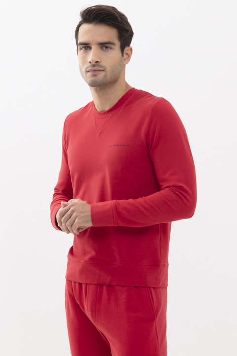 Sweatshirt Red Flame Serie Enjoy Colour Front View | mey®