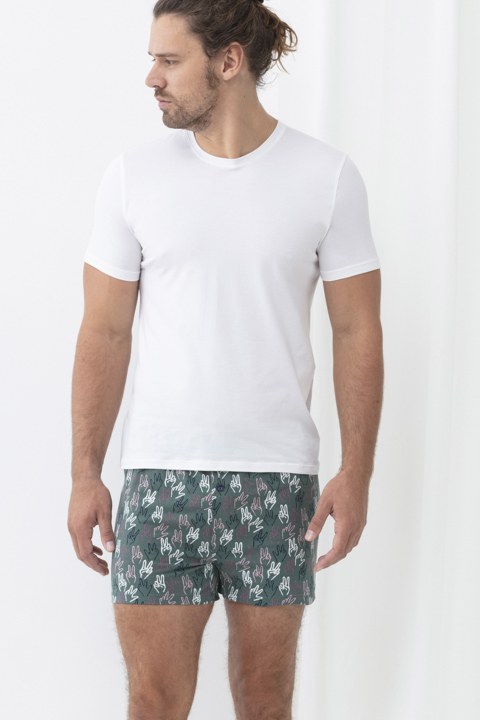 Boxer shorts Green Tea Serie RE:THINK COLOUR Front View | mey®