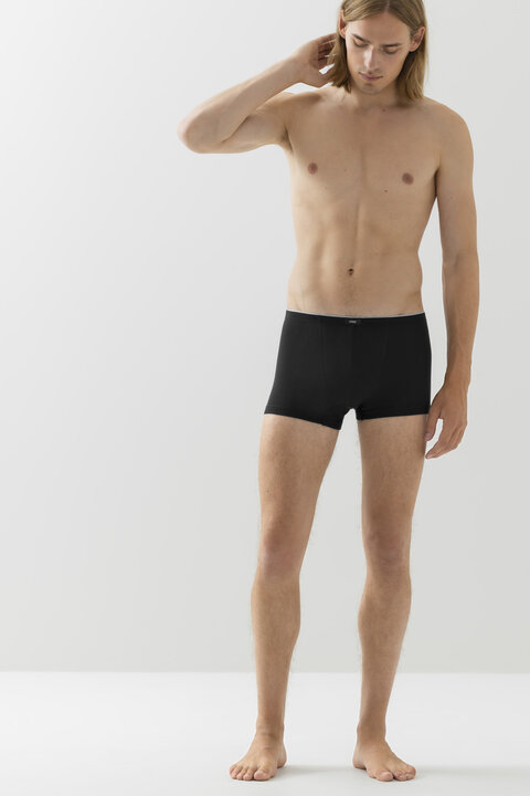Shorty Schwarz Serie Dry Cotton Front View | mey®