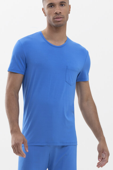 T-shirt Malibu Blue Serie Jefferson Modal Vooraanzicht | mey®