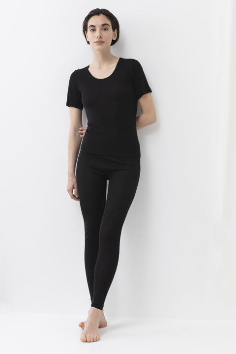 Lange broek Schwarz Serie Exquisite Vooraanzicht | mey®