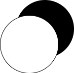 Serie Softball Farben Schwarz und Weiß, runde Farbflächen | mey®