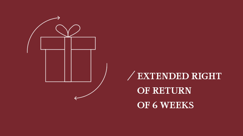 Extended right of return of 6 weeks at mey®